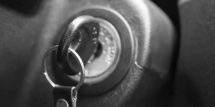 key in car ignition